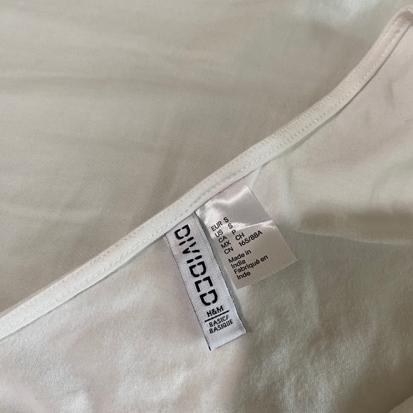 H&M white one shoulder crop top - Picture 3 of 3